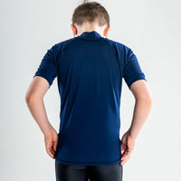 Short Sleeve Rashvest Boys, Youth, Kids - navy blue back