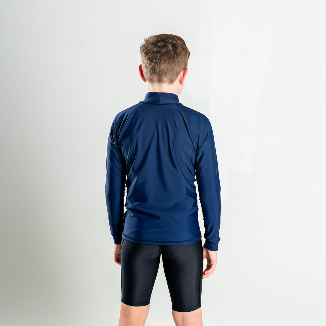 Rashvest Long Sleeve Boys, Youth, Kids - navy blue back