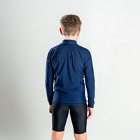Rashvest Long Sleeve Boys, Youth, Kids - navy blue back