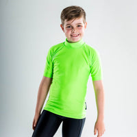 Short Sleeve Rashvest Boys, Youth, Kids - green front