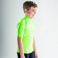 Short Sleeve Rashvest Boys, Youth, Kids - green side