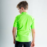 Short Sleeve Rashvest Boys, Youth, Kids - green back