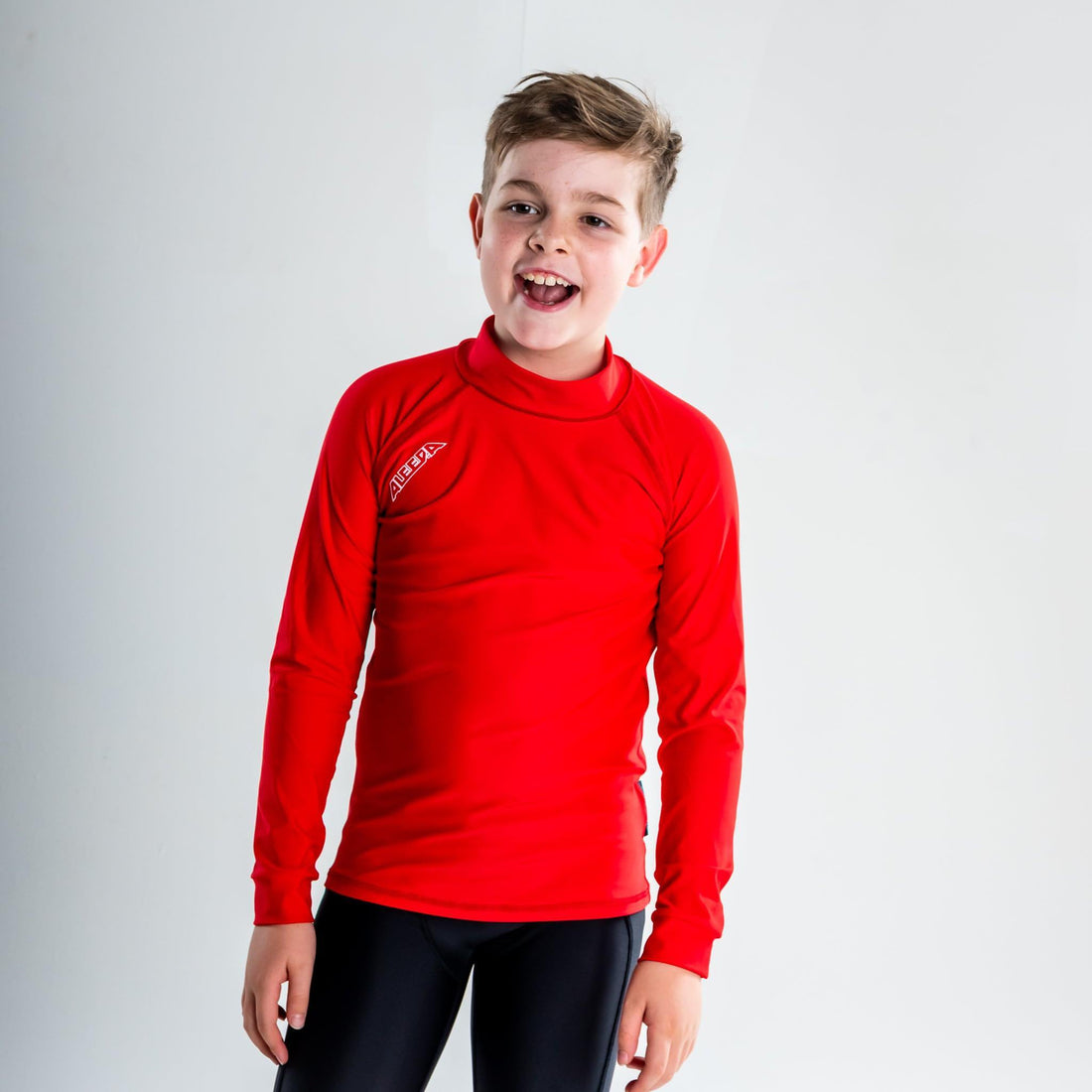 Rashvest Long Sleeve Boys, Youth, Kids - red front