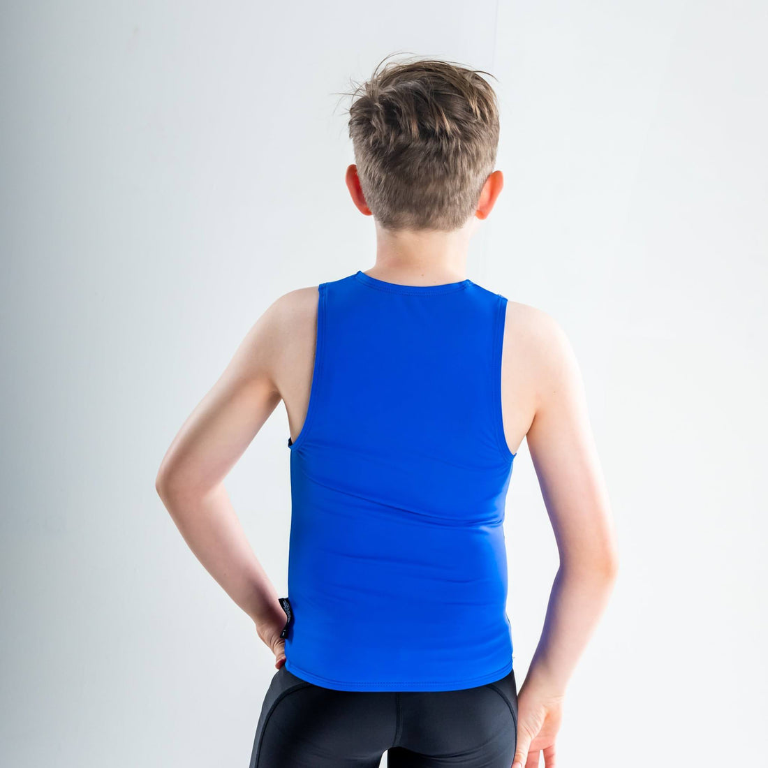 Standard Back Singlet Rashvest Boys, Youth, Kids - royal Blue back
