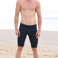 Wetsuit shorts, Pants, 2mm, Mens, Adult - front shot at the beach