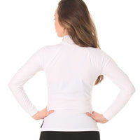 Long Sleeve Rashvest Womens, Adult - white back