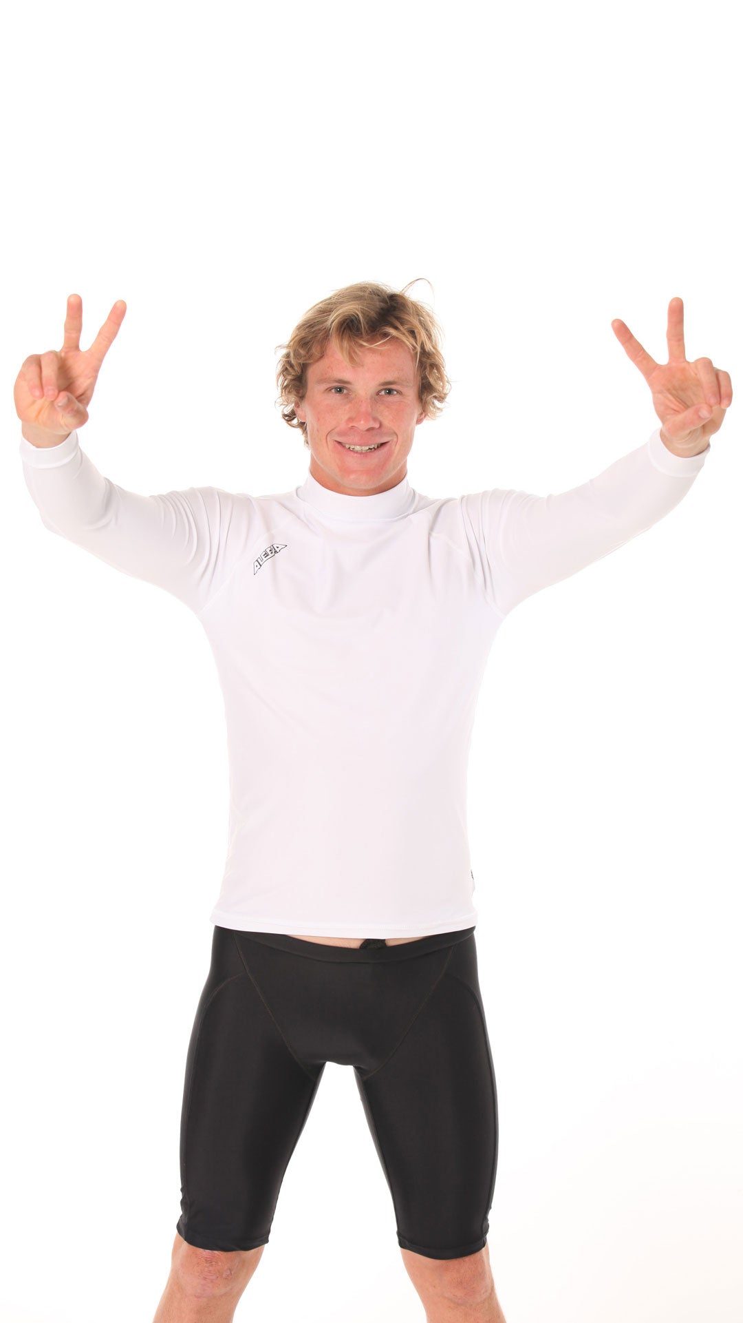Rashvest Long Sleeve Mens adult - white front