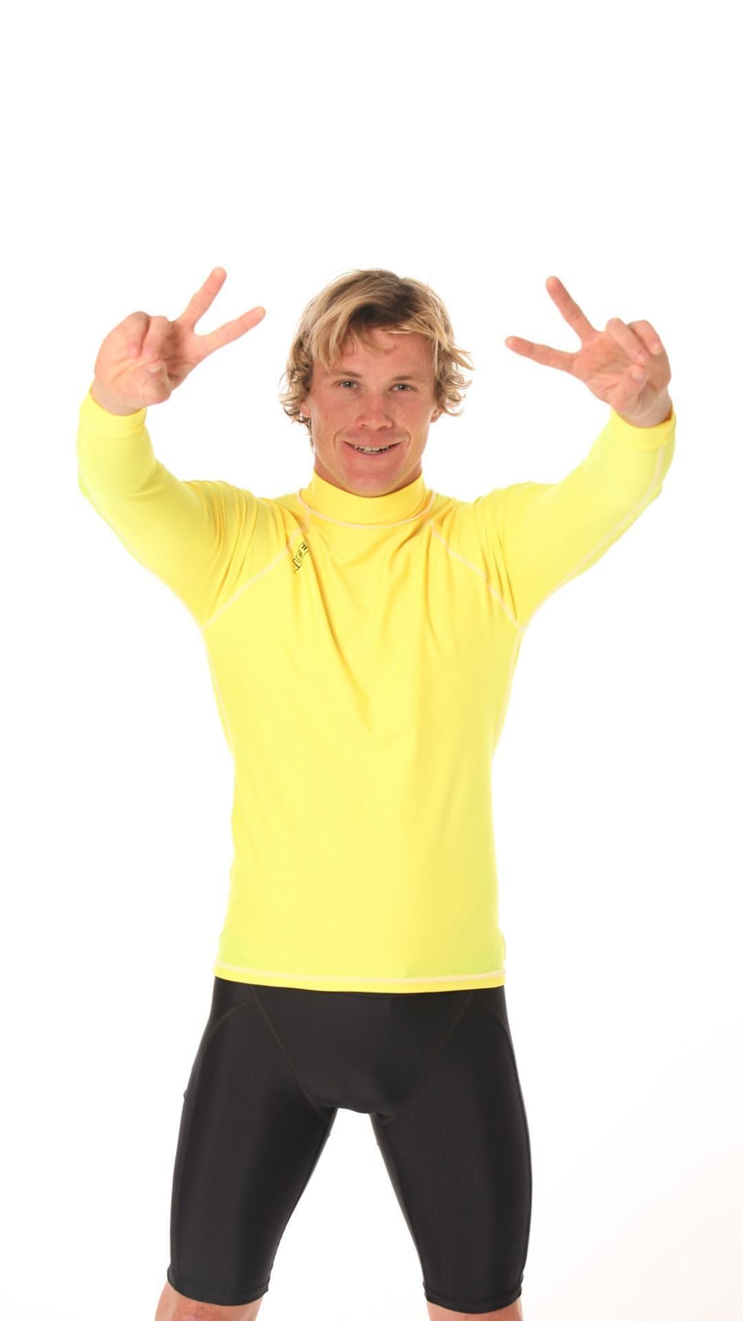 Rashvest Long Sleeve Mens adult - yellow front