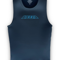 Wetsuit Singlet, Tank, 2mm, Mens, Adult , Charcoal - front flat lay