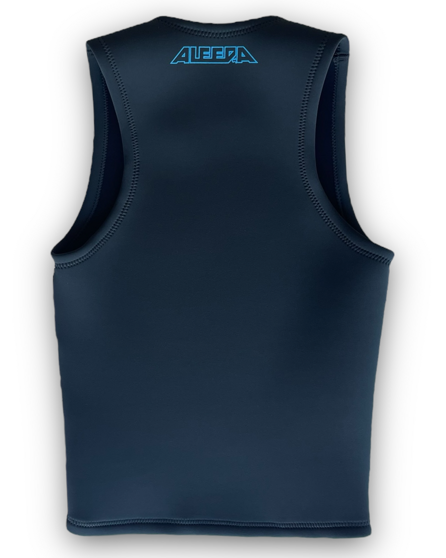 Wetsuit Singlet, Tank, 2mm, Mens, Adult , Charcoal - back flat lay