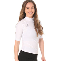 Short Sleeve Rashvest Womens, Adult - white side