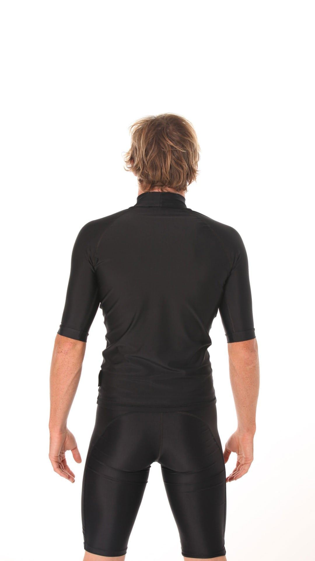 Rashvest Short Sleeve Mens adult - black back