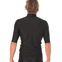 Rashvest Short Sleeve Mens adult - black back