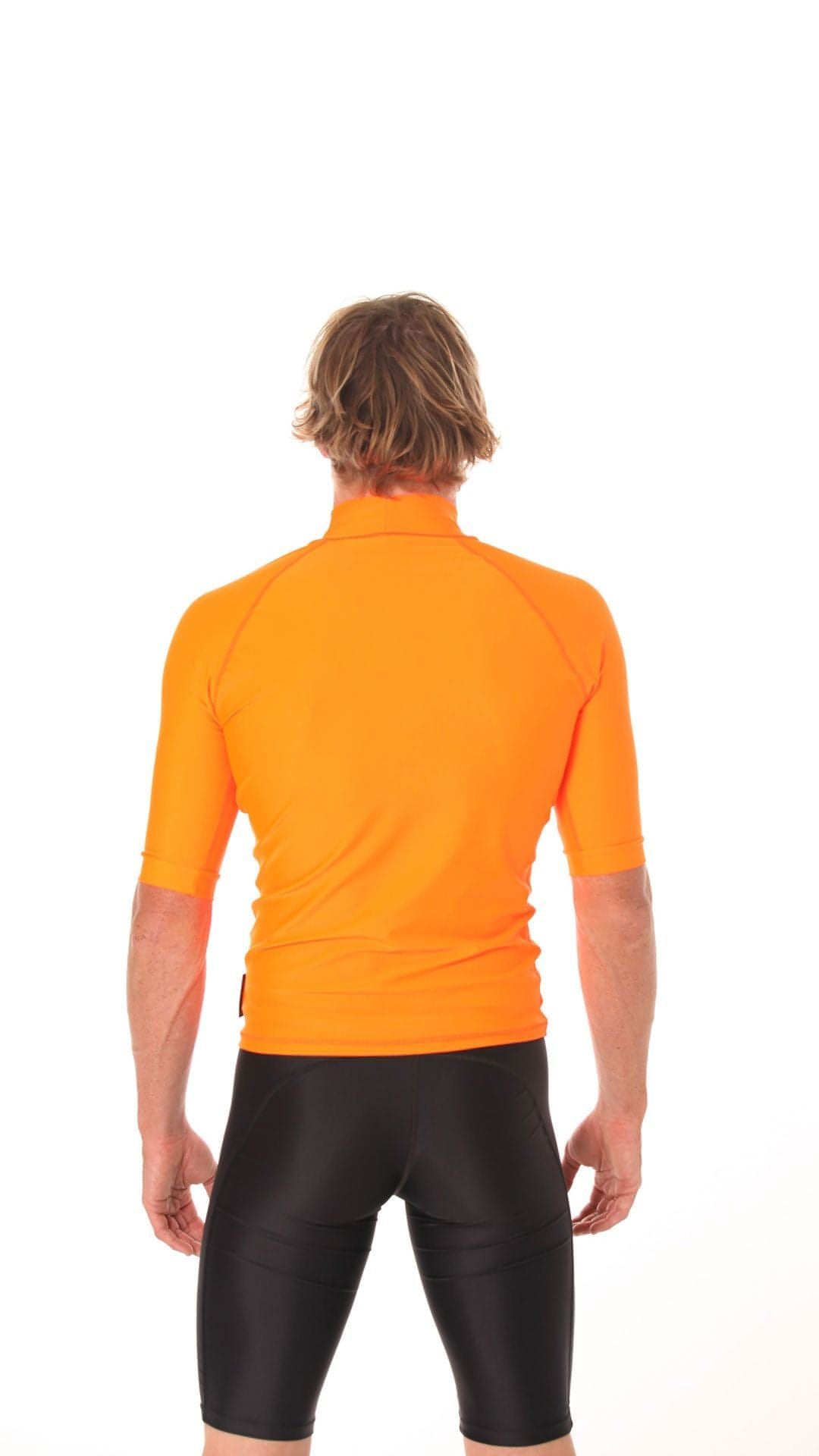 Rashvest Short Sleeve Mens adult - orange back