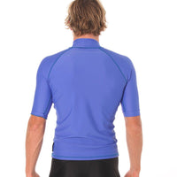 Rashvest Short Sleeve Mens adult - royal blue back
