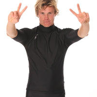 Rashvest Short Sleeve Mens adult - black front