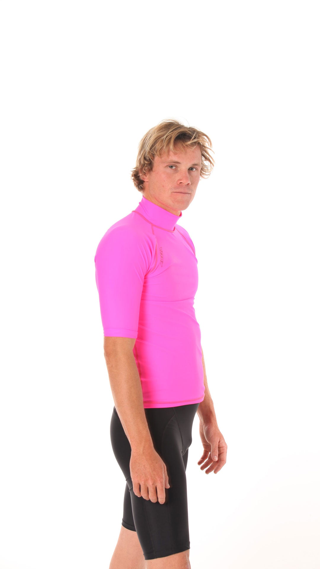 Rashvest Short Sleeve Mens adult - pink side