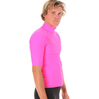 Rashvest Short Sleeve Mens adult - pink side