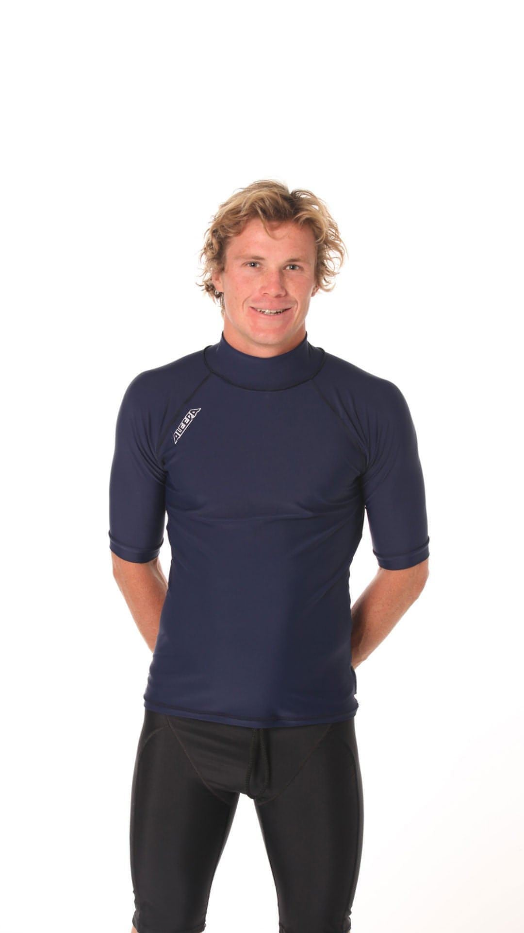 Rashvest Short Sleeve Mens adult - navy blue front