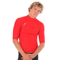 Rashvest Short Sleeve Mens adult - red front