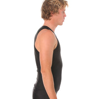 Standard Back rashvest Singlet - Mens Black Side
