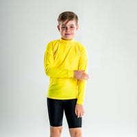 Rashvest Long Sleeve Boys, Youth, Kids - Yellow front