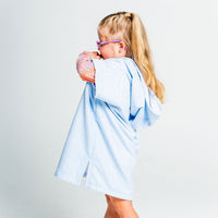 Hooded Towel Baby, Toddler, Kids, Boys, Girls - Blue side