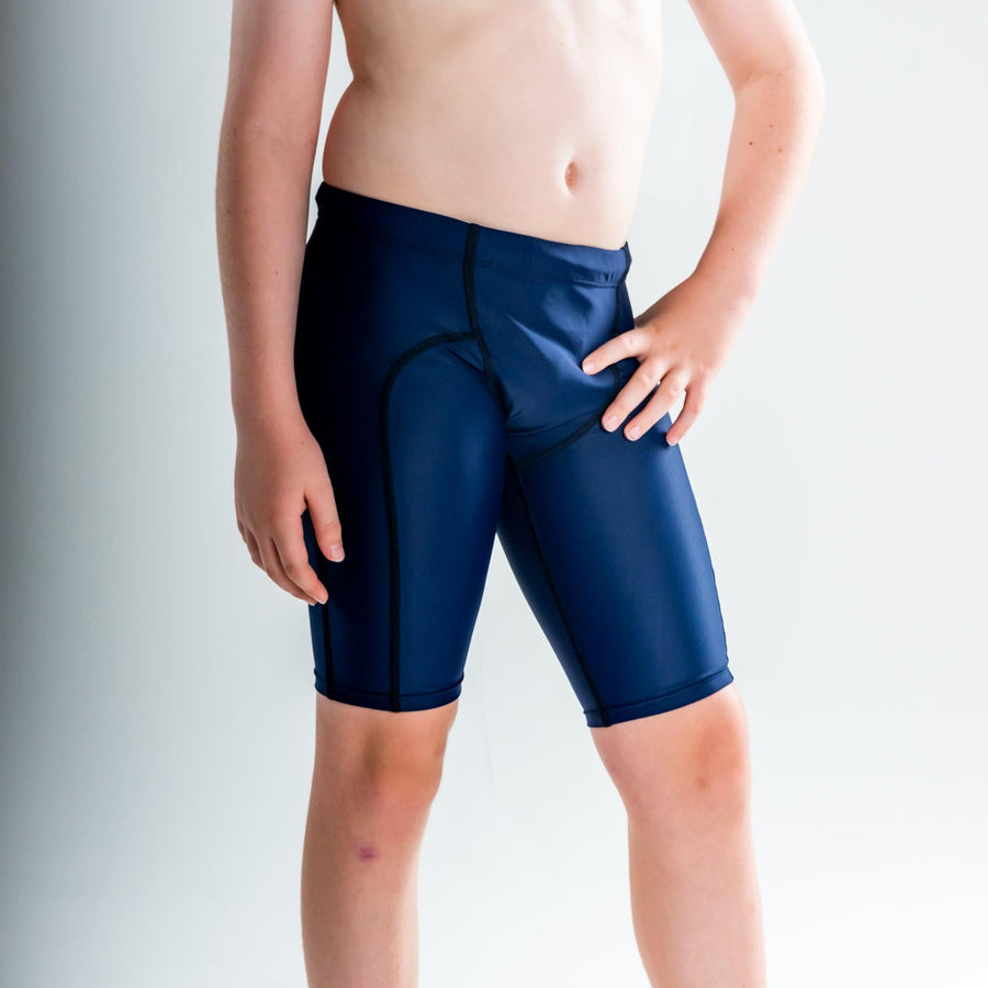 Swim Shorts Jammers - Boys Youth blue side