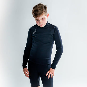Long Sleeve Wetsuit Top - Boys Youth 2mm front