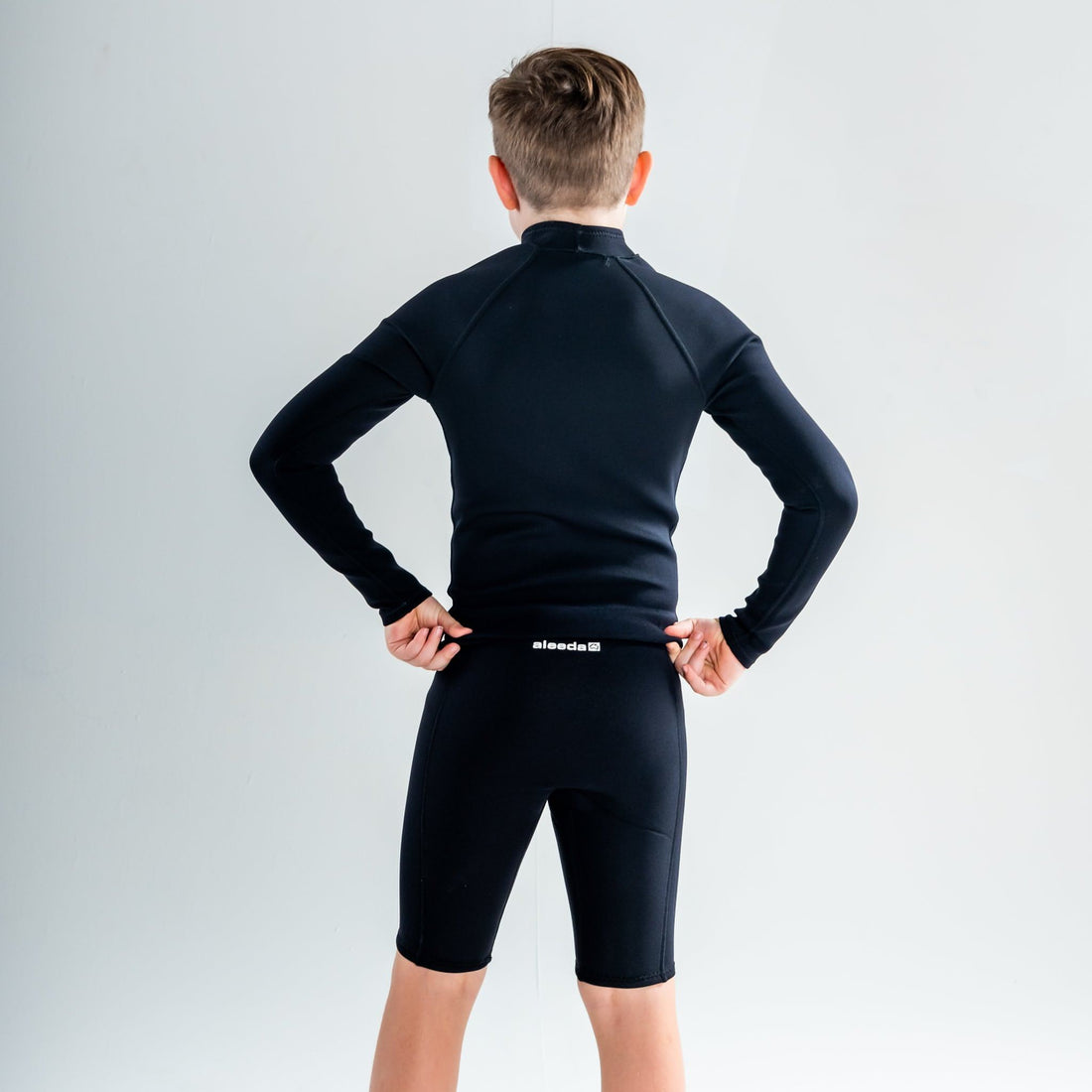 Long Sleeve Wetsuit Top - Boys, Youth 2mm Back