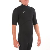 Wetsuit Springsuit, Short Sleeve, 2mm, Mens, Adult - side