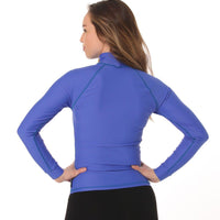 Long Sleeve Rashvest Womens, Adult - royal blue back