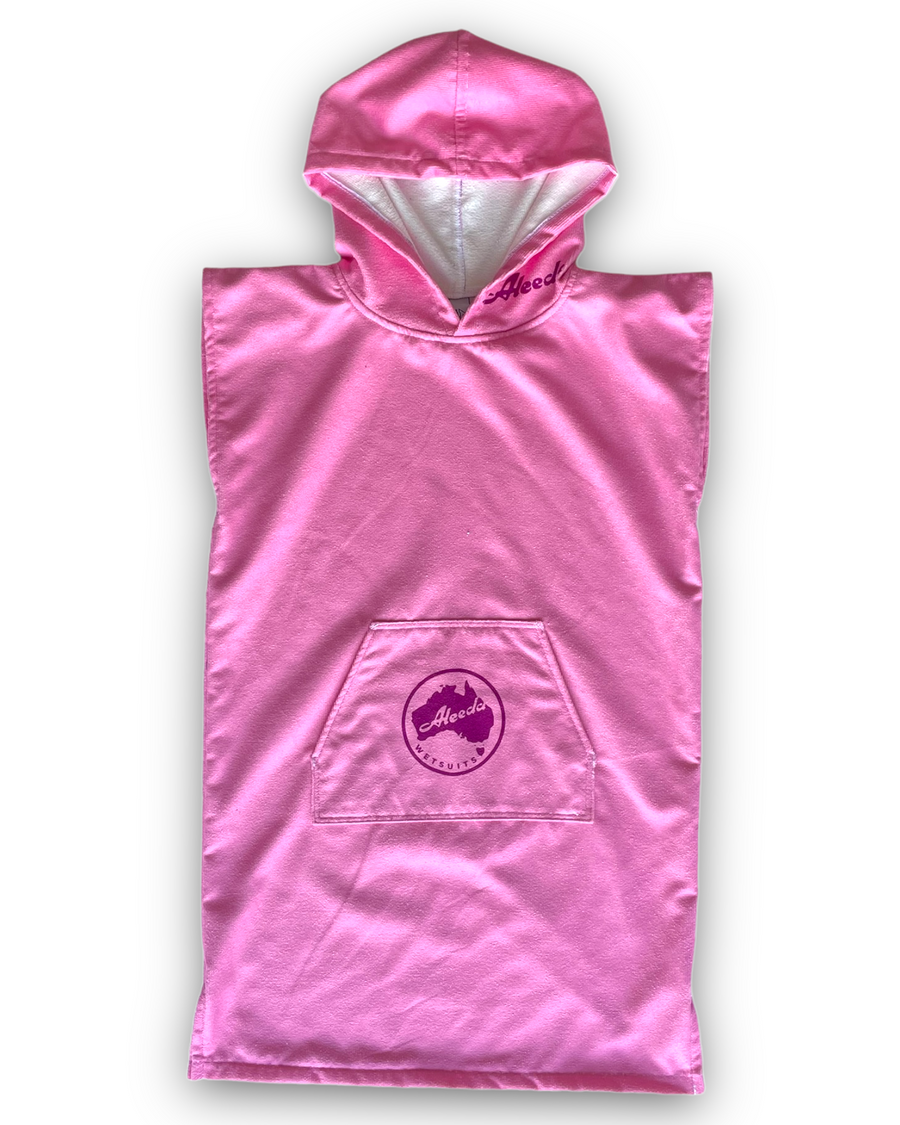 Hooded Towel Youth, Kids, Boys, Girls - Candy Pink Front