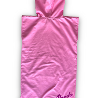 Hooded Towel Youth, Kids, Boys, Girls - Candy Pink Back