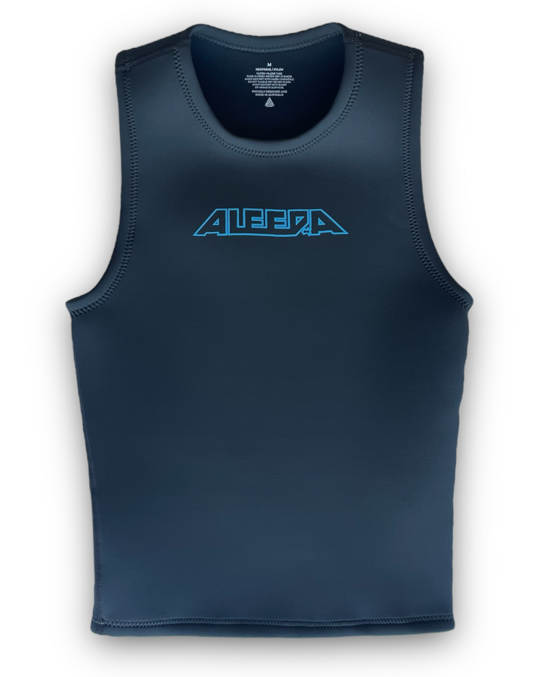 Wetsuit Singlet, Tank, 2mm, Mens, Adult , Charcoal - front flat lay