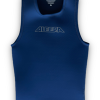Wetsuit Singlet, Tank, 2mm, Mens, Adult , Navy - front flat lay