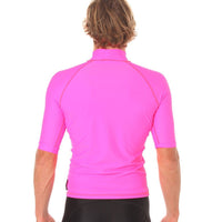 Rashvest Short Sleeve Mens adult - pink back