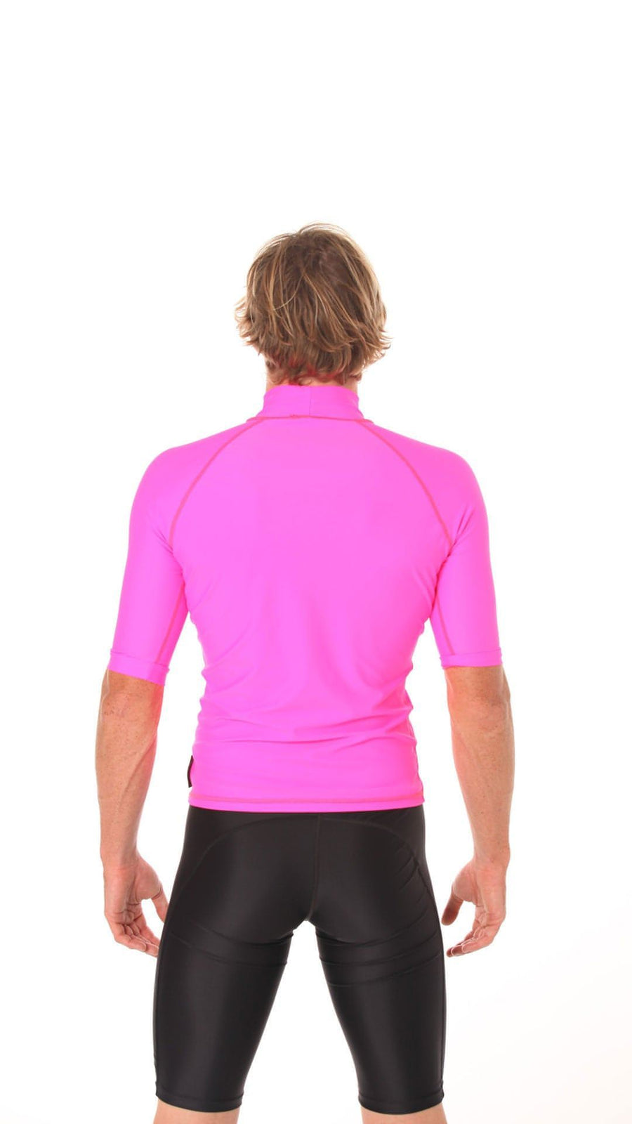 Rashvest Short Sleeve Mens adult - pink back