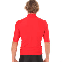 Rashvest Short Sleeve Mens adult - red back