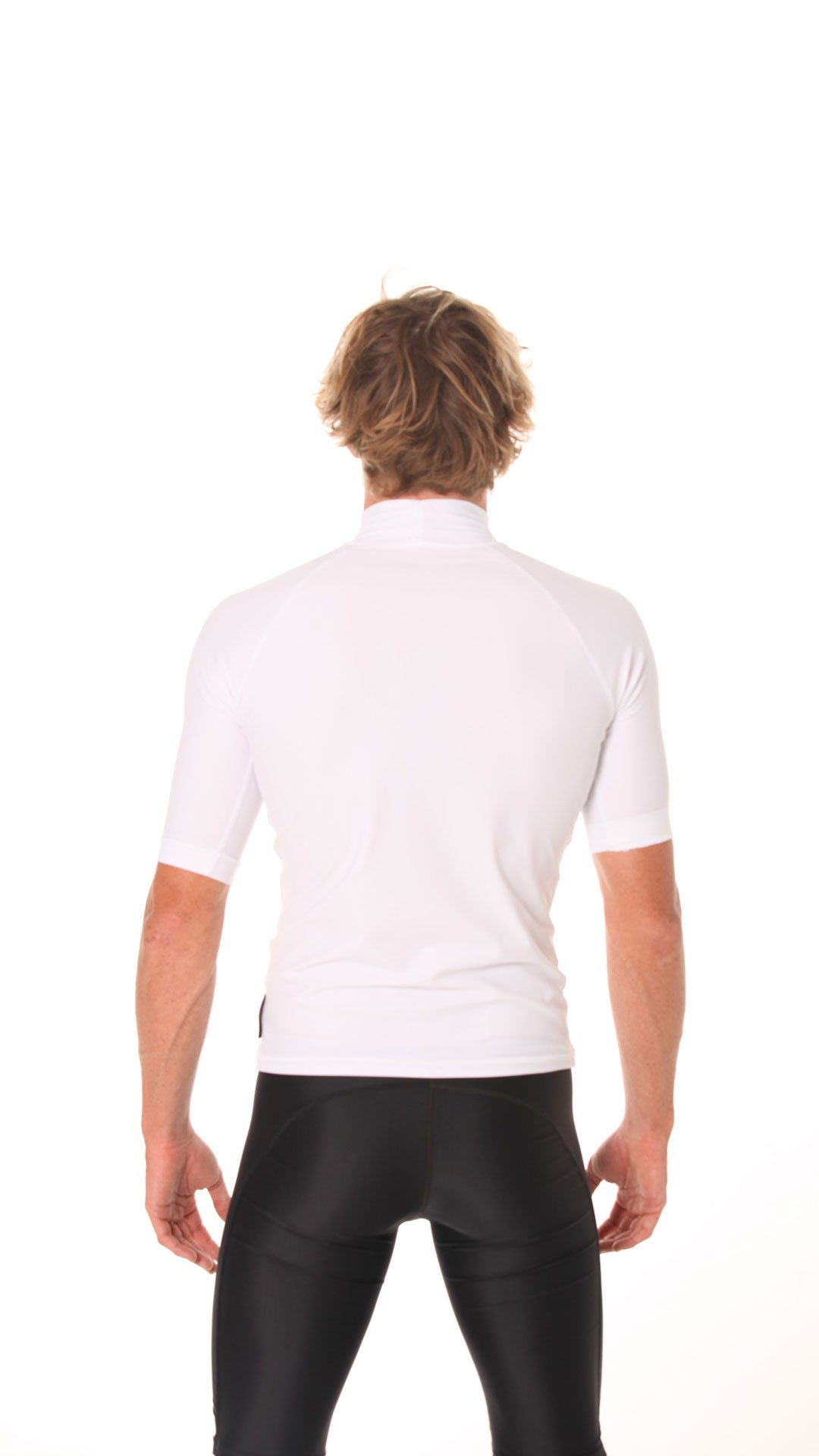 Rashvest Short Sleeve Mens adult - white back