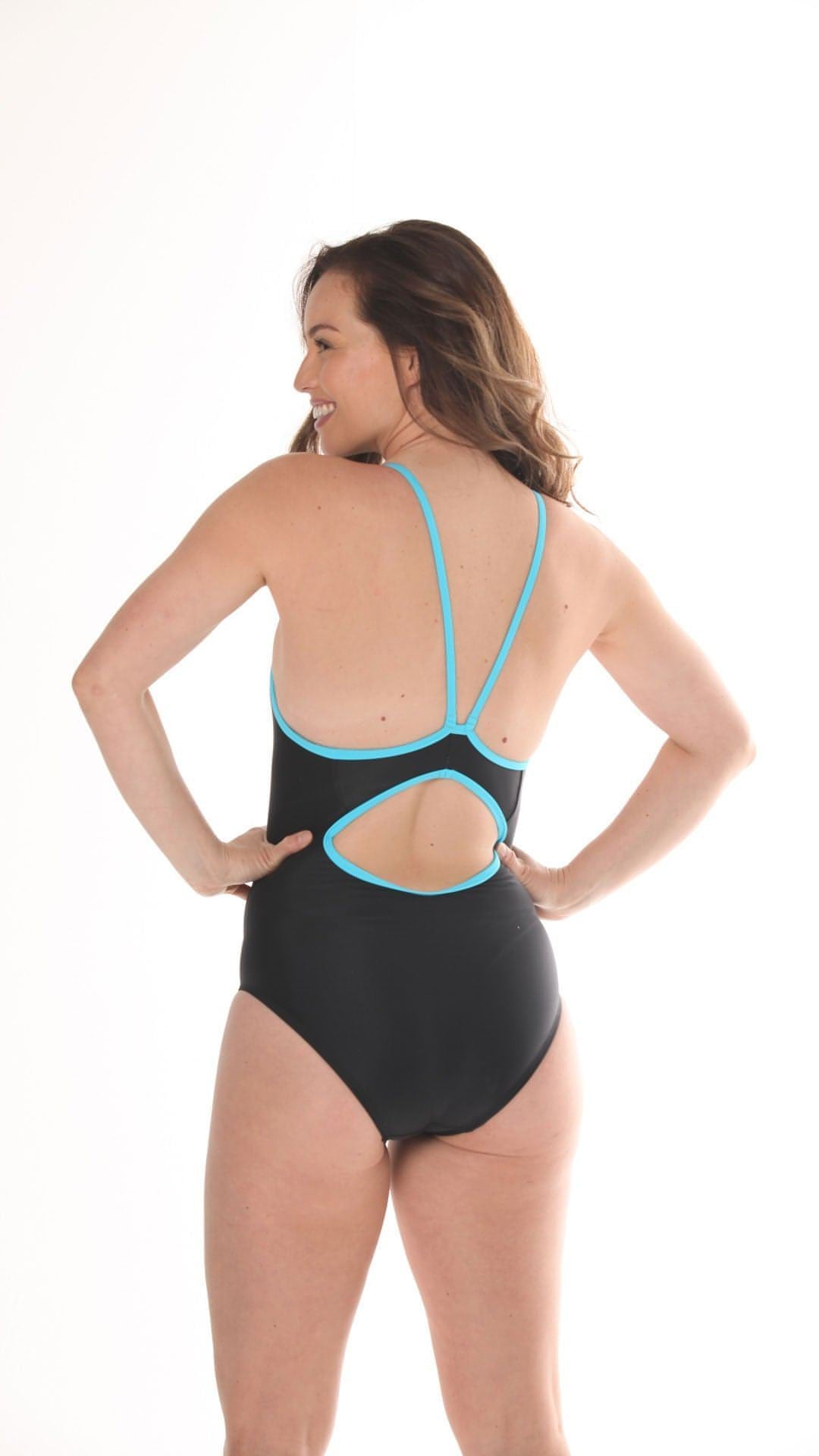 Swimmers, One-Piece, Bikini Womens Adult - back